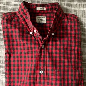 J. Crew Holiday Plaid Button-Down Shirt